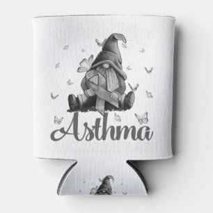 Graue Ribbon Asthma Awareness Warrior Butterfly Dosenkühler