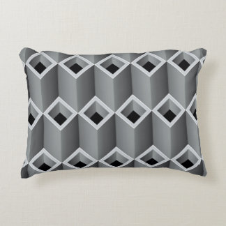 Graue Rohre übereinander - nahtloser Backgro Dekokissen