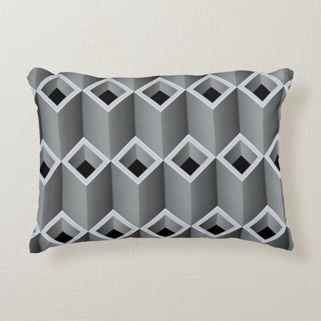 Graue Rohre übereinander - nahtloser Backgro Dekokissen (Vorderseite)