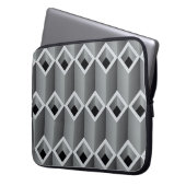 Graue Rohre übereinander - nahtloser Backgro Laptopschutzhülle (Vorderseite Links)
