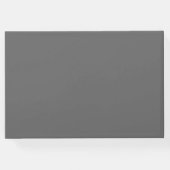 Graue Rosa Moderne Blumenhochzeit Gästebuch (Rückseite)