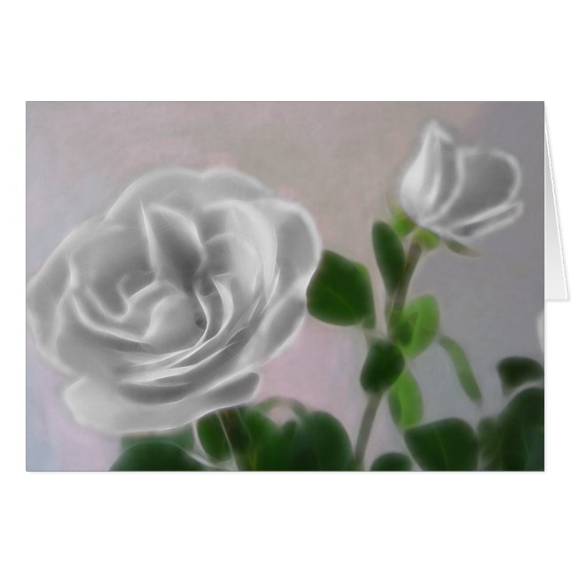 Graue Rose 1 Kunstwerk (Vorderseite (Horizontal))