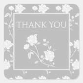 Graue Rose Danke, Stickers (Vorderseite)