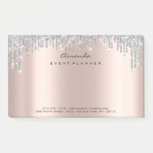 Graue Rose erröten Post-it Klebezettel