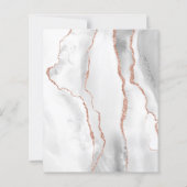 Graue Rose Gold Agate 50. Geburtstag (Rückseite)