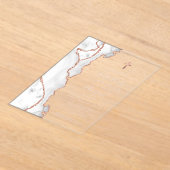 Graue Rose Gold Agate Pink Erste Heilige Kommune Acryleinladungen (Ablage )