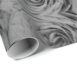 Graue Rose, graue Blume Foto Geschenkpapier