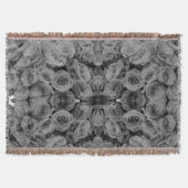 Graue Rose, graues Foto Decke (Vorderseite)