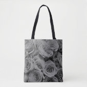Graue Rose, graues Foto Tasche (Vorderseite)
