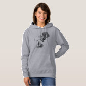 Graue Rose Hoodie (Vorne ganz)