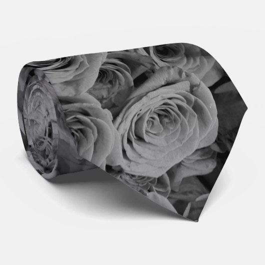 Graue Rose Krawatte (Gerollt)