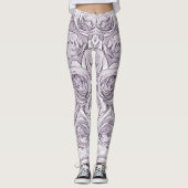 Graue Rose Leggings (Vorderseite)