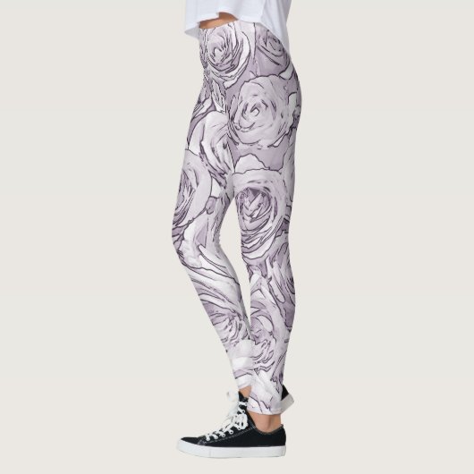 Graue Rose Leggings (Links)