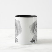 Graue Rose Zweifarben-Tasse Tasse (Zentrum)
