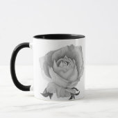 Graue Rose Zweifarben-Tasse Tasse (Links)