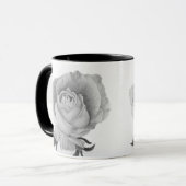 Graue Rose Zweifarben-Tasse Tasse (Vorderseite Links)