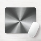 Graue, rostfreie Stahlkonstruktion mit Metallmuste Mousepad (Mit Mouse)