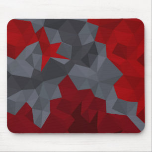 Graue, rot zufällig angeordnete Dreiecke. Mousepad