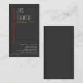 Graue rote gelbe attraktive Visitenkarte (Vorne/Hinten)