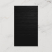 Graue rote Holzeffektkarte Visitenkarte (Rückseite)