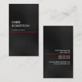 Graue rote Linie - attraktive Visitenkarte (Vorne/Hinten)