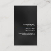 Graue rote Linie - attraktive Visitenkarte (Rückseite)