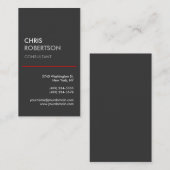 Graue rote Linie - attraktive Visitenkarte (Vorne/Hinten)