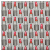 Graue rote Lipstick Kosmetik Makeup Schönheit Stoff (Muster)