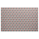 Graue rote Lipstick Kosmetik Makeup Schönheit Stoff (Fat Quarter (45,7 x 55,9 cm))