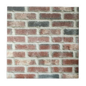 Graue rote Mauerziegel Backsteinstruktur Fliese (Vorderseite)