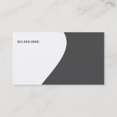 Graue Runner Fitness Coach Business Template Visitenkarte (Rückseite)