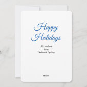 Graue Russische Blaue Katze Weihnachten oder Hanuk (Rückseite)