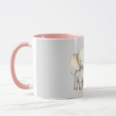 Graue Safari-Elefant Tasse (Links)