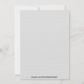 Graue Scallope Chic Girls Nacht Einladung (Rückseite)