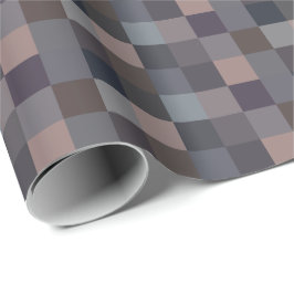 Graue Schachbrettmuster Geschenkpapier