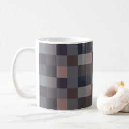 Graue Schachbrettmuster Kaffeetasse