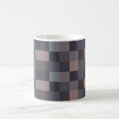 Graue Schachbrettmuster Kaffeetasse (Mittel)