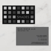GRAUE SCHADE (Mod-Quadrate) Visitenkarte (Vorne/Hinten)