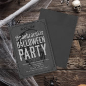 Graue Schädel Spooktacular Halloween-Party Einladu Einladung