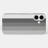 Graue Schattenstreifen Case-Mate iPhone Hülle (Rückseite (Horizontal))