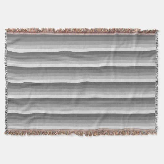 Graue Schattenstreifen Decke (Vorderseite)