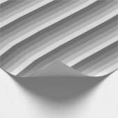 Graue Schattenstreifen Geschenkpapier (Ecke)
