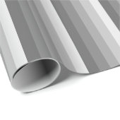 Graue Schattenstreifen Geschenkpapier (Rolleneckpunkt)