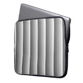 Graue Schattenstreifen Laptopschutzhülle (Vorderseite Links)