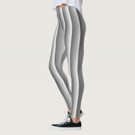 Graue Schattenstreifen Leggings