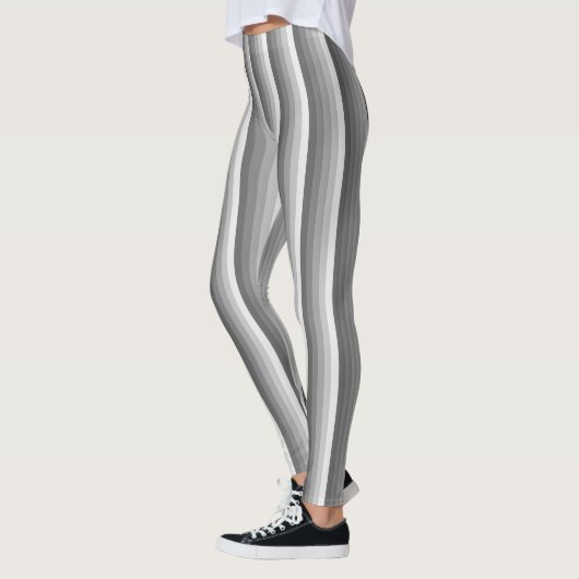 Graue Schattenstreifen Leggings (Links)