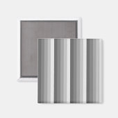 Graue Schattenstreifen Magnet (Vorderseite/Rückseite)