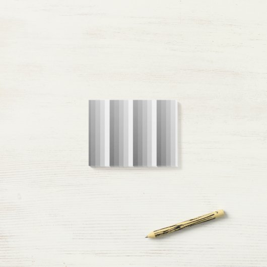 Graue Schattenstreifen Post-it Klebezettel (Auf Schreibtisch)