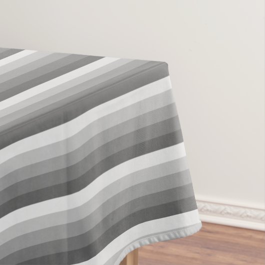 Graue Schattenstreifen Tischdecke (Beispiel)