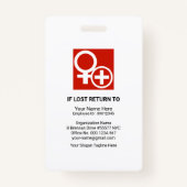 Graue Schattierfelder Spalte Fotovorlagenpersonal Ausweis (Rückseite)